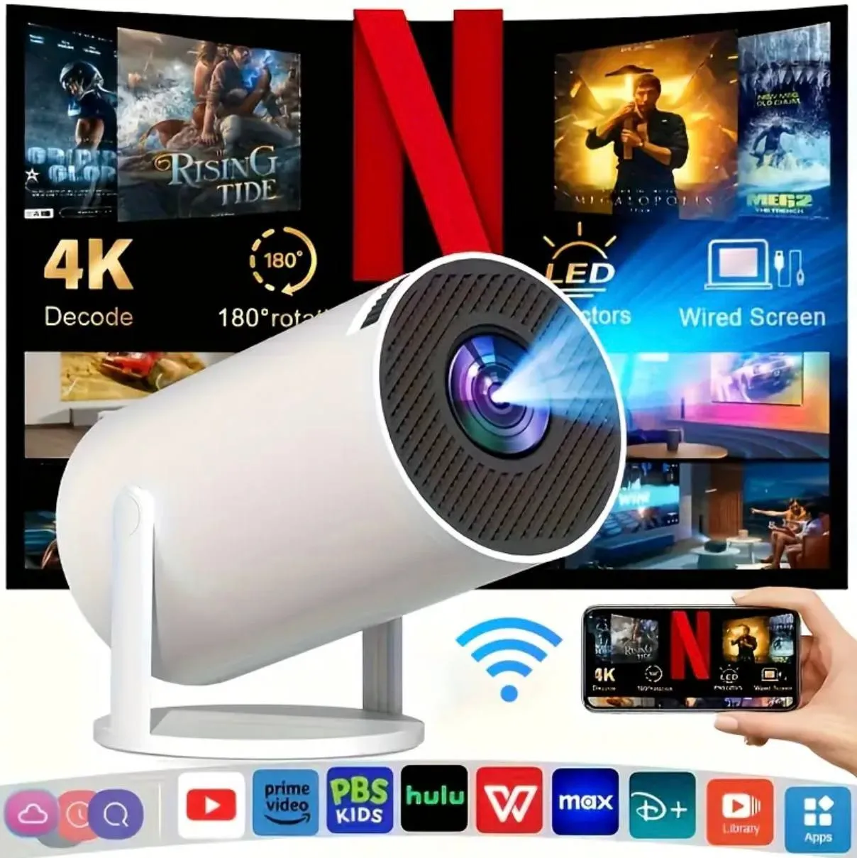 Videoproiector Inteligent HY300 – Android 11