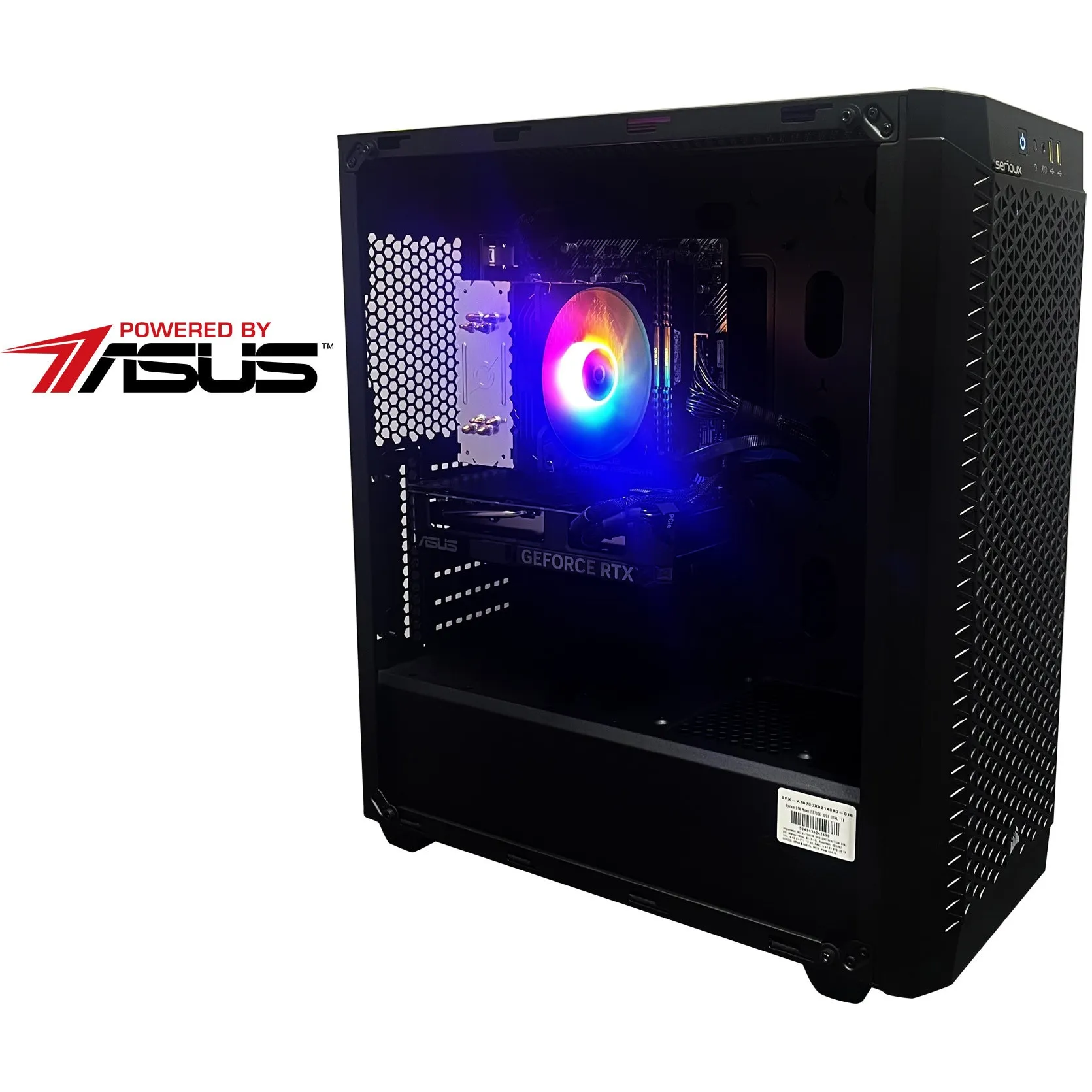 Sistem Desktop PC Gaming Serioux Powered by ASUS cu procesor AMD Ryzen™ 7 5700X pana la 4.6GHz Sistem Desktop PC Gaming Serioux Powered by ASUS cu procesor AMD Ryzen™ 7 5700X pana la 4.6GHz