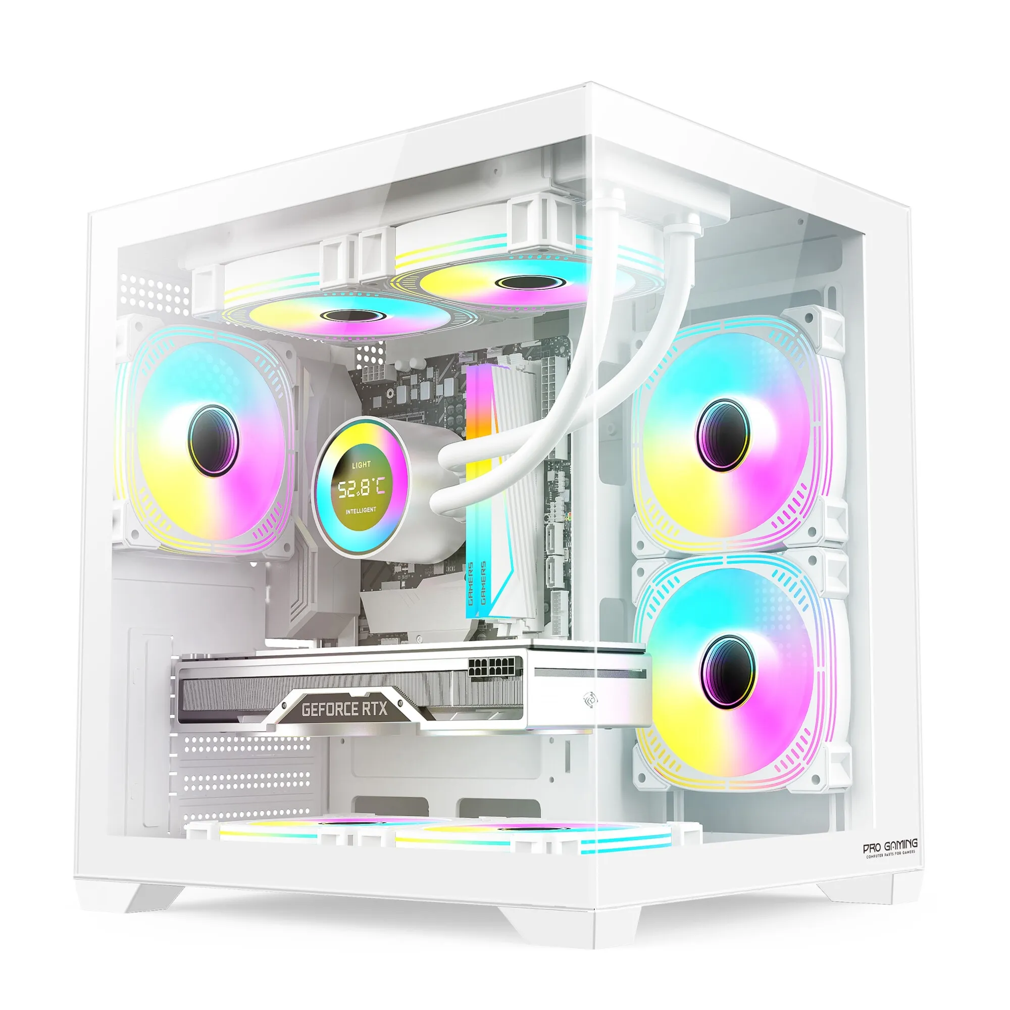 Carcasa Pro Gaming Ambra White Carcasa Pro Gaming Ambra White