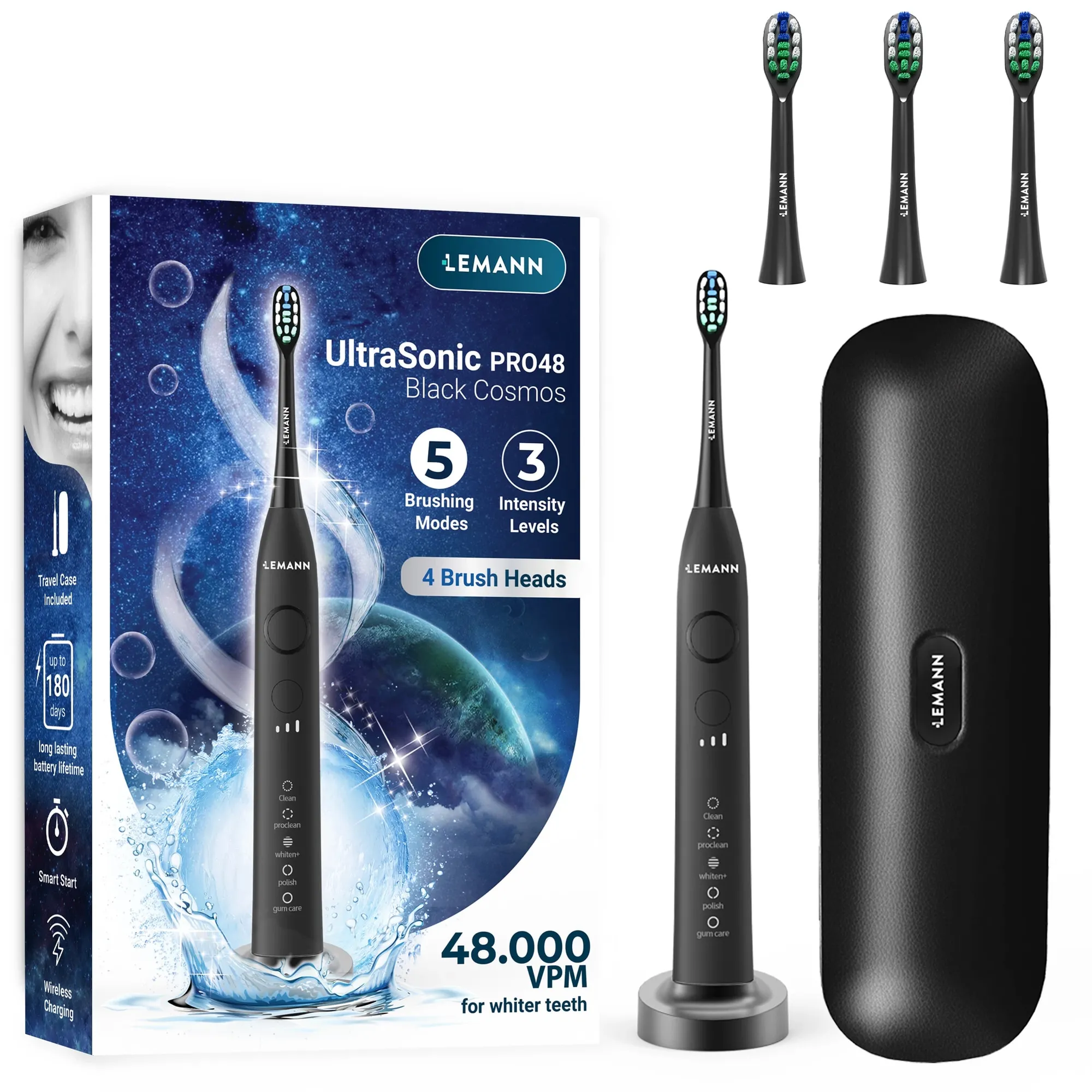 Periuta de dinti sonica electrica LEMANN UltraSonic Pro48
